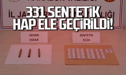 Karabük'te 331 sentetik hap ele geçirildi