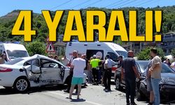 Bartın-İnkumu yolunda kaza... 4 yaralı