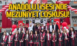 Alaplı Anadolu lisesi'nde mezuniyet coşkusu
