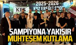 Şampiyona yakışır muhteşem kutlama