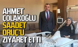Ahmet Çolakoğlu’ndan Saadet Oruç’a ziyaret