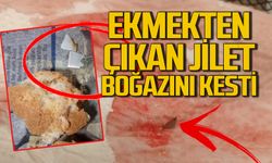 Ekmeğin içinden çıkan jilet vatandaşın boğazını kesti