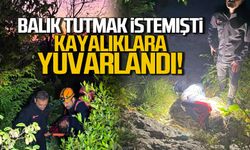 Kozlu'da kayalıklarda düşen balıkçı yaralandı