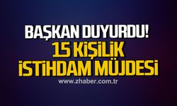 Çaydeğirmeni’nde 15 kişilik istihdam müjdesi