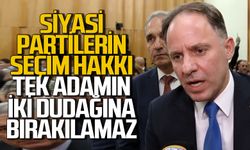 Deniz Yavuzyılmaz: “Siyasi partilerin seçim hakkı tek adamın iki dudağına bırakılamaz"