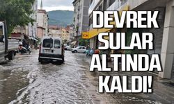 Devrek'te yollar sular altında kaldı