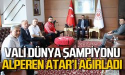 Vali Osman Hacıbektaşoğlu, Dünya Şampiyonu Alperen Atar’ı ağırladı