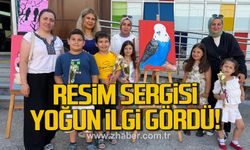 Kilimli Gençlik Merkezi'nde yıl sonu resim sergisi yoğun ilgi gördü