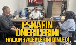 Ahmet Çolakoğlu, esnafın önerilerini,halkın taleplerini dinledi