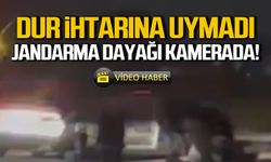 Dur ihtarına uymadı... Jandarma dayağı kamerada