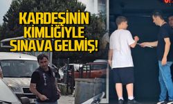 Kardeşinin kimliğiyle sınava gelmiş... Polis müdahale etti