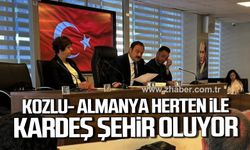 Kozlu- Almanya Herten ile kardeş şehir oluyor.