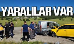 Karabük'te taksi ile hafif ticari araç çarpıştı. Yaralılar var.