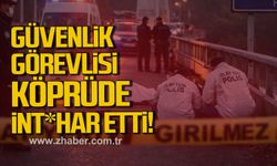 Çaycuma'da güvenlik görevlisi int*har etti