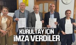 CHP Zonguldak delegelerinden olağanüstü kurultay imzası