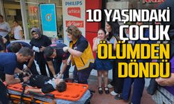 Motosiklet 10 yaşındaki çocuğa çarptı hastanelik etti