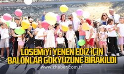 Lösemiyi yenen Ediz Asil için balonlar gökyüzüne bırakıldı