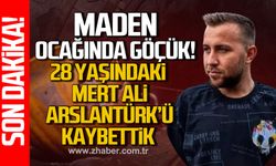 Maden ocağında kaza. 28 Yaşındaki  Ali Aslantürk hayatını kaybetti