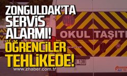 Zonguldak'ta servis alarmı. Öğrenciler tehlikede
