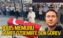 Zonguldaklı Polis memuru Samet Özdemir son yolculuğuna uğurlandı