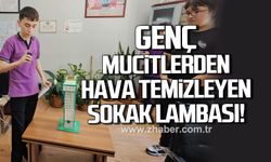 Ortaokul öğrencilerinden nefes aldıran proje; hava kirliliğine çözüm sokak lambası