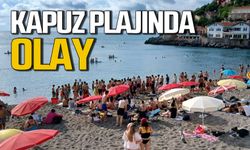 Kapuz Plajı’nda olay!