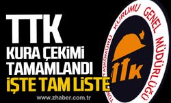 TTK 262 sürekli işçi alımı kura çekimi tamamlandı. İşte tam liste...