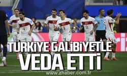 Türkiye galibiyetle veda etti.
