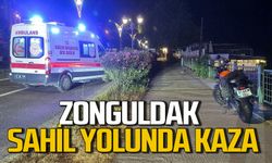 Zonguldak sahil yolunda yine kaza: Sürücü hastaneye sevk edildi