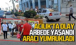 Zonguldak kent merkezinde olay: Arbede yaşandı araçlar yumruklandı