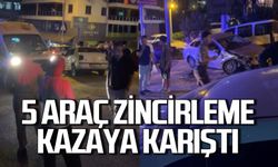 Zincirleme kazaya 5 araç karıştı: Yaralılar vard