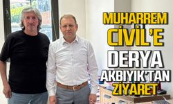 Zonguldak Milli Emlak Müdürü Muharrem Civil'e Derya Akbıyık'tan ziyaret