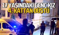 Genç kız apartmanın dördüncü katından düştü