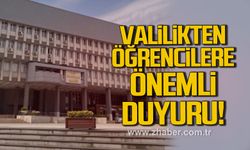 Zonguldak Valiliği’nden YKS ve AYT duyurusu