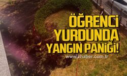 Alaplı'da öğrenci yurdunda yangın paniği