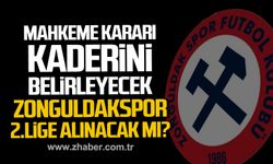 Mahkeme kararı Zonguldakspor’un kaderini belirleyecek. Zonguldakspor 2. Lig’e alınacak mı?
