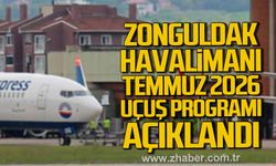Zonguldak Havalimanı 2026 Temmuz ayı uçuş takvimi açıklandı.