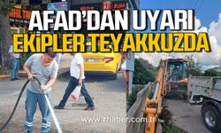 AFAD'dan uyarı. Kdz. Ereğli Belediyesi su taşkınlarına karşı teyakkuzda.