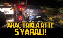 Alaplı Akçakoca yolunda kaza;5 yaralı