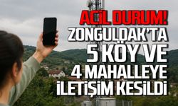 Zonguldak’ta 5 Köy ve 4 Mahalleye iletişim kesildi