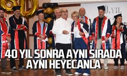 40 yıl sonra aynı sırada aynı heyecanla