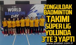 Zonguldak Badminton Takımı Süper Lig yolunda 3'te 3 yaptı.