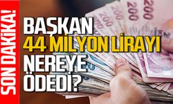 Belediye başkanı 44 milyon lira ödemeyi nereye yaptı?