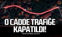 Zonguldak'ta o cadde trafiğe kapatıldı