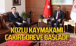 Kozlu’nun yeni kaymakamı Evren Çakır göreve başladı