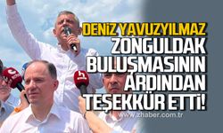 Deniz Yavuzyılmaz Zonguldak buluşmasının ardından teşekkür etti