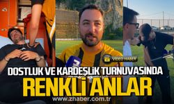 Dostluk ve kardeşlik futbol turnuvasında renkli anlar.