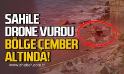 Filyos sahilinde askeri donanımlı drone bulundu