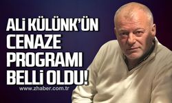 Ali Külünk'ün cenaze programı belli oldu