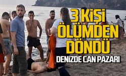 Denizde can pazarı... 3 kişi ölümden döndü